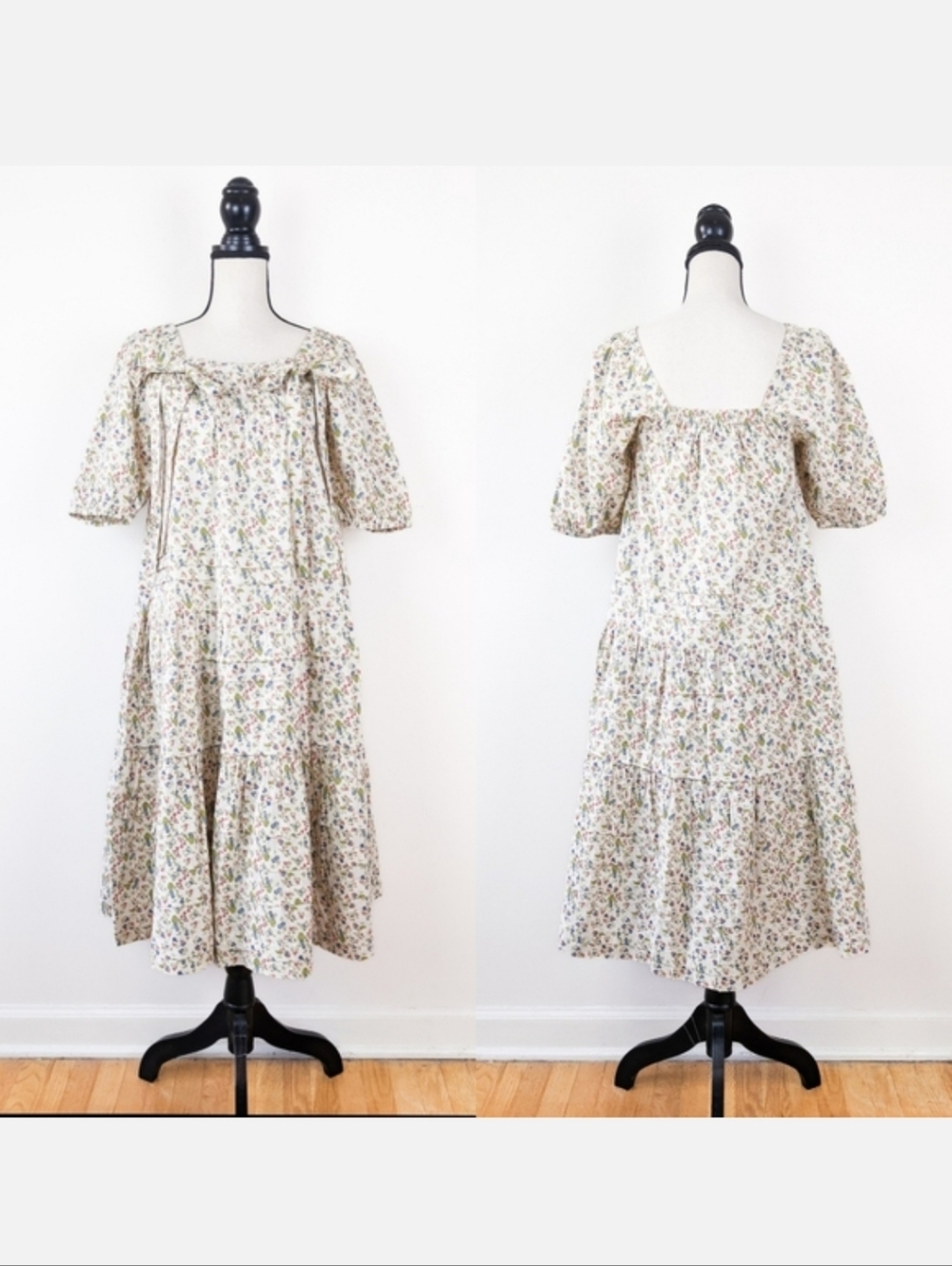 🦋LAST🦋 NWT Kopal Ruby Cottage Core 100% Cotton Handmade Dress, Size Medium